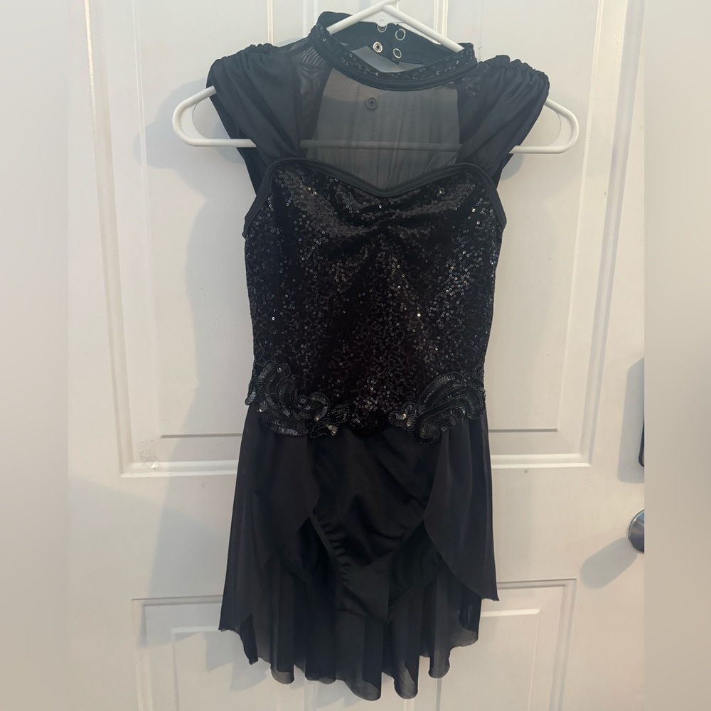 Black Sequin and Mesh Costume - LC